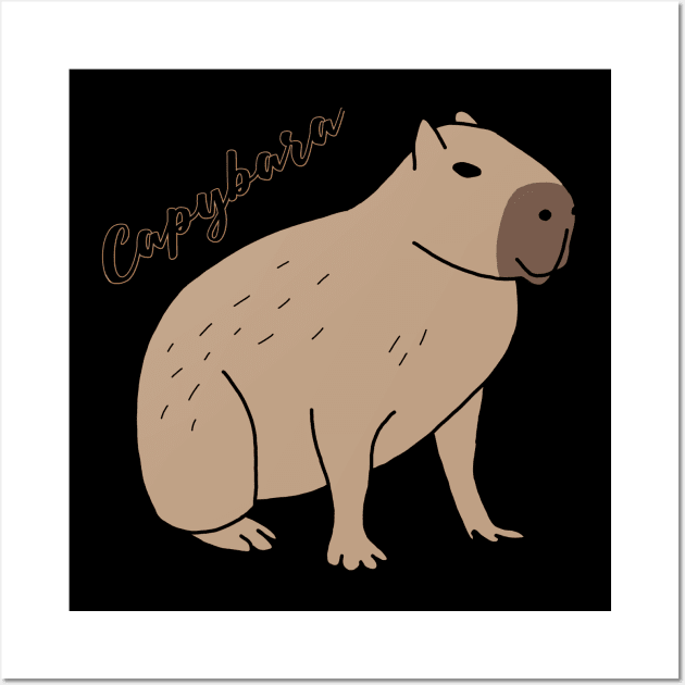 capybara Wall Art by Ntdesignart